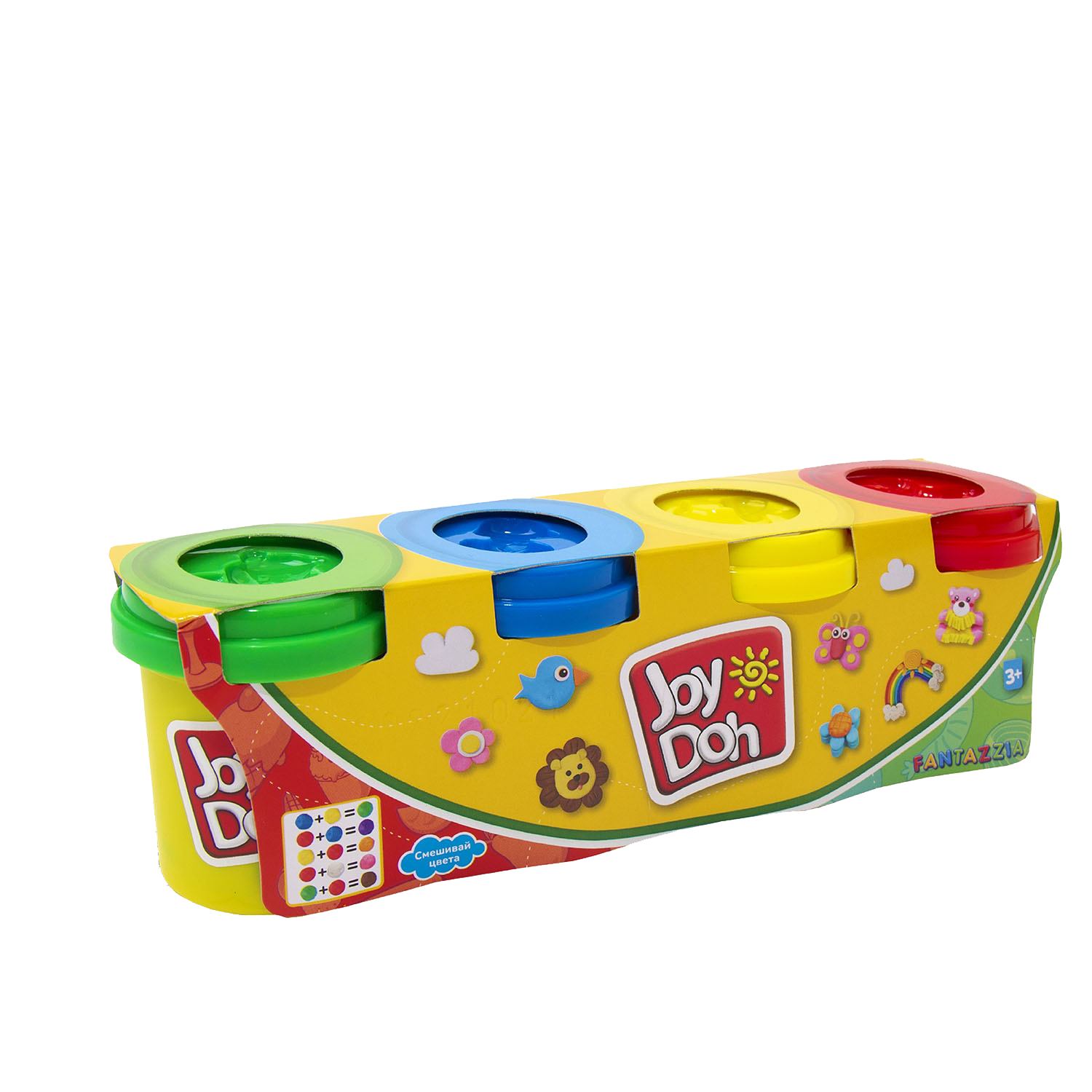 Масса для лепки Joy-Doh, набор из 4 баночек 56г